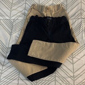 The Children's Place Black and Tan Casual Pants